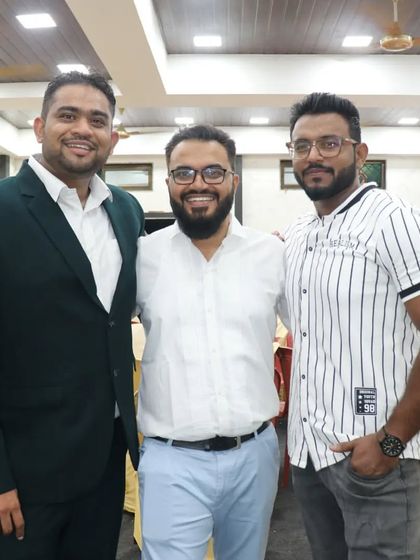 The pillars of our science and math faculty together at the farewell party.