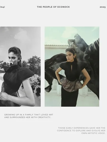 A feature on me for the 'People of Econock' campaign. It was an honor to be profiled and to style their pieces, which resonate with my love for garments that carry history and meaning.