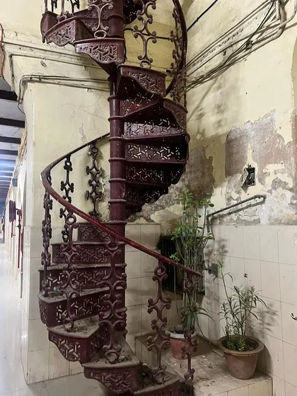 An old, ornate spiral staircase within the Lucknow High Court building. These architectural details are a glimpse into the history and legacy of our judicial institutions.