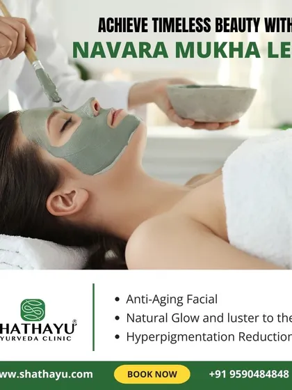 Our Navara Mukha Lepa is a cornerstone of our anti-aging treatments. This facial is designed to deliver a natural glow and reduce hyperpigmentation, helping you achieve a timeless, youthful beauty through pure, natural ingredients.