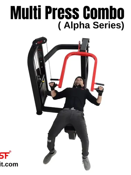 A top-down view of the chest press.
