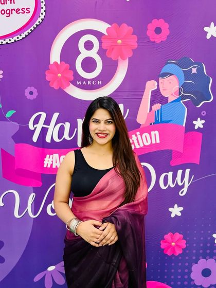 Posing at the photo booth for Samsung's Women's Day event. I love being part of celebrations that empower and recognize women in the workplace.