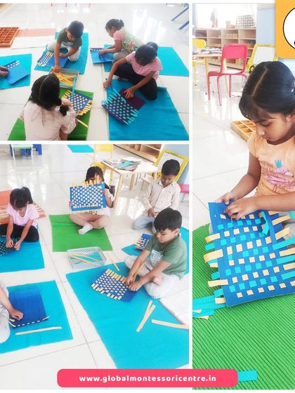 The weaving activity is a calming and creative process. It helps students develop hand-eye coordination, understand patterns, and improve problem-solving skills.