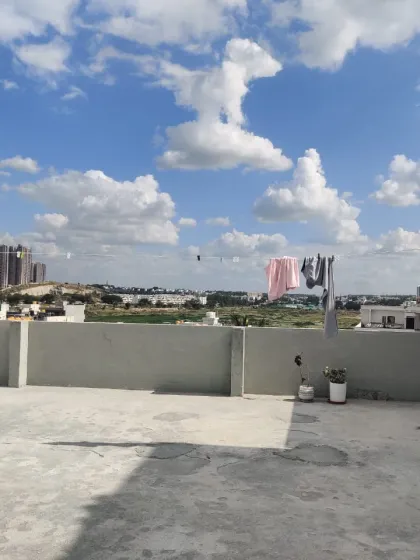 Another typical urban terrace before our work begins. While it offers a great view, the cracked concrete floor is uninviting and unused.