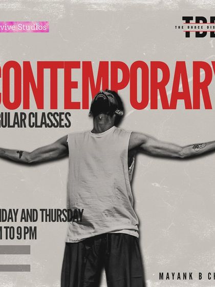 Announcing our Contemporary regular classes in South Delhi. This is the perfect class to explore your movement and express yourself.