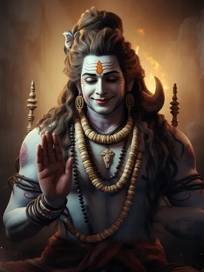 Lord Shiva embodies dualities: he is both the destroyer and the restorer, the ascetic and the sensual. He governs the entire cycle of existence.