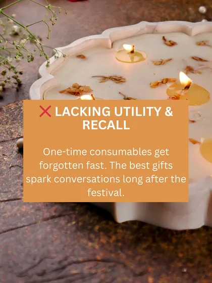 An image highlighting a common corporate gifting mistake: choosing gifts that lack utility and recall.