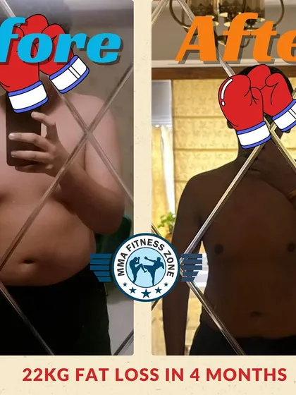 This client achieved a 22kg fat loss in 4 months through my natural training program. The work is still in progress, proving that fitness is a long-term journey of commitment.