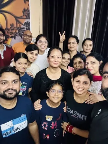 Our yoga family. This is the community that breathes, moves, and grows together. After a session of deep meditation and practice, we share smiles and a sense of collective peace. This is the heart of our studio.