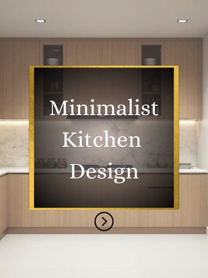 A minimalist kitchen design that is clean, functional, and timeless.