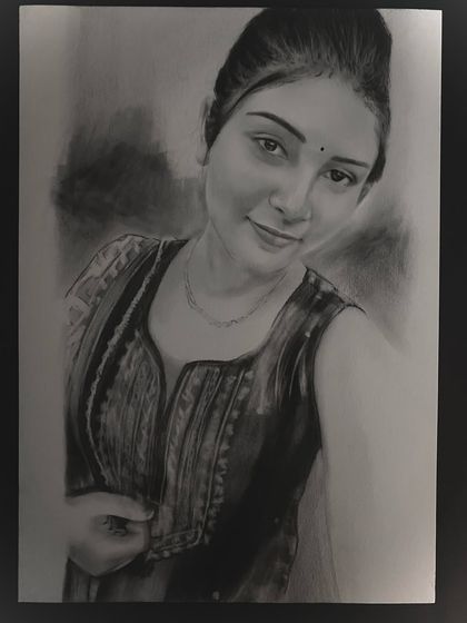 Realistic Charcoal & Dry Brush Sketches photo 43