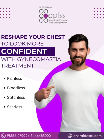 I have developed a specialized gynecomastia treatment that is painless, bloodless, stitchless, and scarless. My goal is to create a naturally masculine chest contour, helping you regain comfort and confidence in your own body.