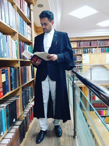 In the library of the Advocates' Association, Bengaluru. Continuous learning and research are non negotiable in the legal profession; the law is always evolving.