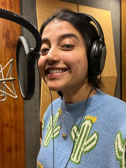 A happy smile from the recording studio. This is where the magic begins, working on new film songs and my own music. It's a different kind of energy, but just as exciting.