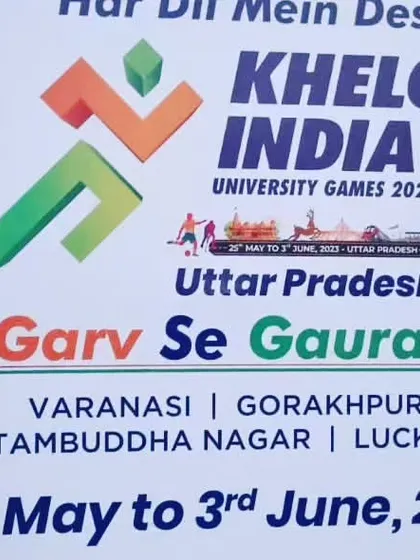 My athlete Yash Joshi at the Khelo India University Games in Uttar Pradesh. He represented the University of Mumbai in the 4x400m relay.