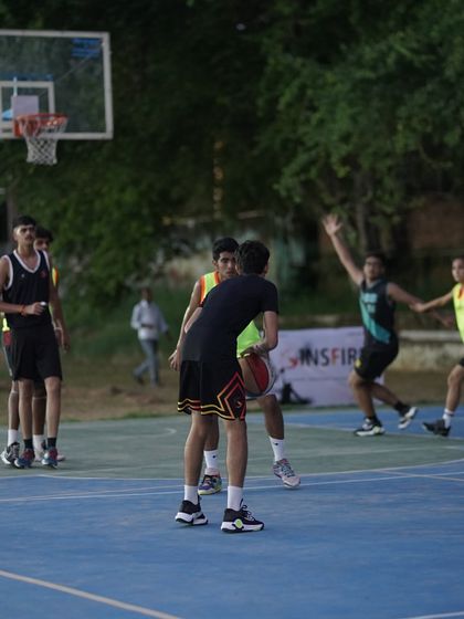 Players engaged in a scrimmage during the skills workshop. It was great to see such great enthusiasm from all the participants.