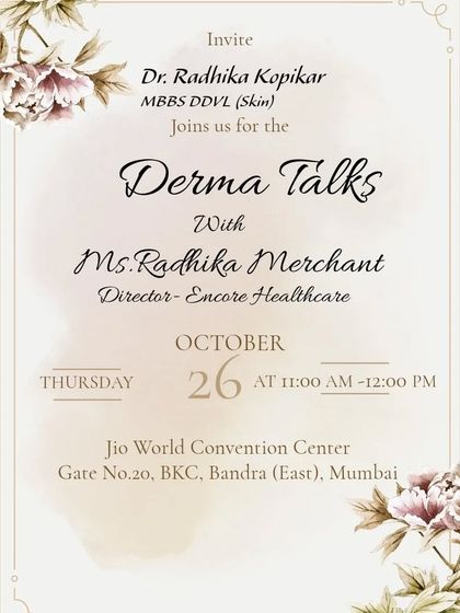 I was honored to be invited for a one-on-one "Derma Talk" with Ms. Radhika Merchant, Director at Encore Healthcare, to provide expert insights on the future of therapeutic dermatology.