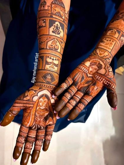 Intricate Bridal Mehndi photo 16