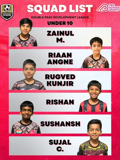 Ready to fight and shine. Presenting part of our Under-10 DPDL team.