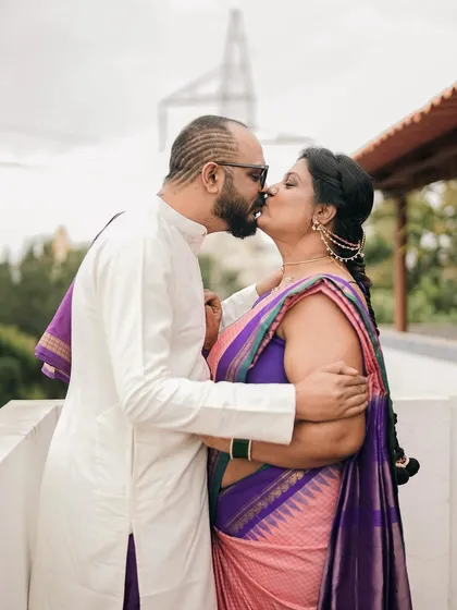 Finding love and celebrating it at 37 was a second chance I embraced with my whole heart. For my wedding, I wanted a look that was traditional yet completely me. This moment captures the joy I help my clients find for their own special days, ensuring you feel beautiful, comfortable, and unapologetically yourself.