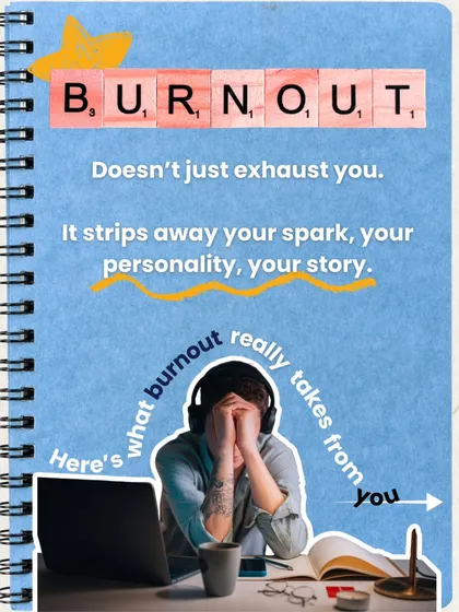 Burnout doesn't just exhaust you; it strips away your spark and your story. Re-engage with your creative side to fight back against the drain of routine.