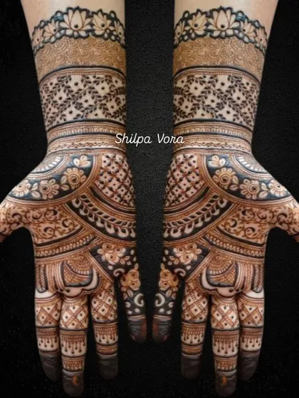 The design on a black background for a dramatic effect.
