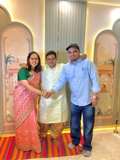 Building a dream home is a journey built on trust. It's a proud moment for me to personally congratulate Mr. and Mrs. Chaudhary at their housewarming, knowing we've created a space they'll love.