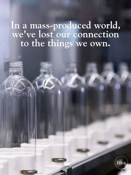 In a mass-produced world, we've lost our connection to the things we own. I choose to create handmade products to bring back that sense of care, individuality, and sustainability.