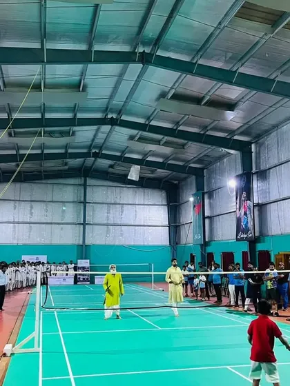 Images from the inauguration ceremony of the new court mats at Manik Sports Academy, made possible by our partners.