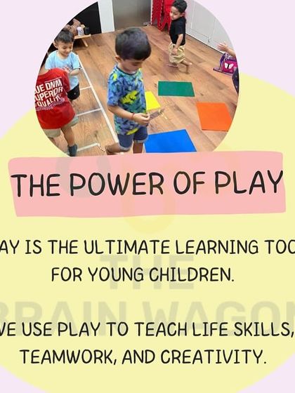 The power of play. This graphic emphasizes that play is the ultimate learning tool, which I use to teach life skills, teamwork, and creativity.