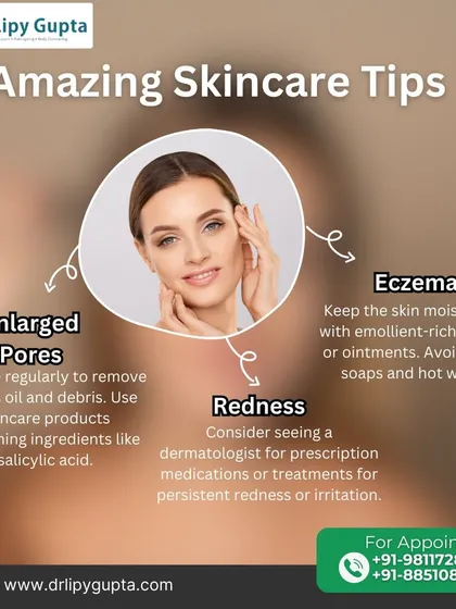 Here are some amazing skincare tips for common issues like enlarged pores, redness, and eczema. The right approach can make a huge difference in managing these conditions.