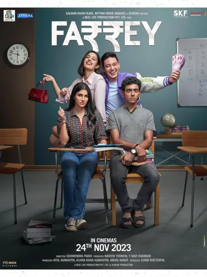 A look at the poster for 'Farrey', a film that marks the debut of the lovely Alizeh Agnihotri. I styled the cast to create a youthful, contemporary look that fits the world of the story.