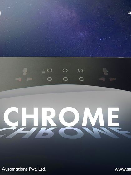 Lighting the way to a smarter, sleeker future. My Chrome series of smart touch switches are the VIPs of your home, turning the mundane into magnificent with just a tap.