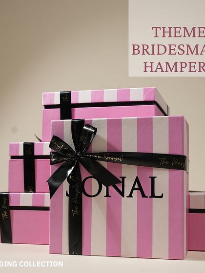 I love a good theme, and these Victoria's Secret inspired bridesmaid boxes are all about fun and glamour. The iconic pink and white stripes, combined with pampering goodies inside, make for a proposal they won't forget.