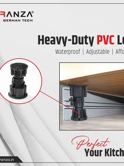 My heavy-duty PVC legs provide a perfect, stable foundation for your kitchen or wardrobe cabinets. They are waterproof, adjustable, and affordable, ensuring longevity from the ground up.