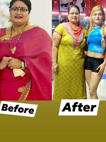 Another amazing before and after transformation. The change is not just in the body but also visible in her confidence and smile. This is the result of dedication to our holistic fitness program.