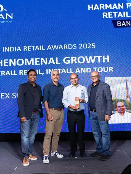I was honored to receive the 'Phenomenal Growth' award at the Harman Professional Retail Summit. This recognition from an industry leader is a testament to my team's dedication to innovation and excellence in the pro-audio retail and installation market.