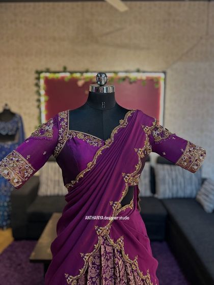 Anthariya by Nidhi Gowda - Custom Bridal & Occasion Wear Upcycled Kanjivaram Lehengas (Langa Voni) photo 34