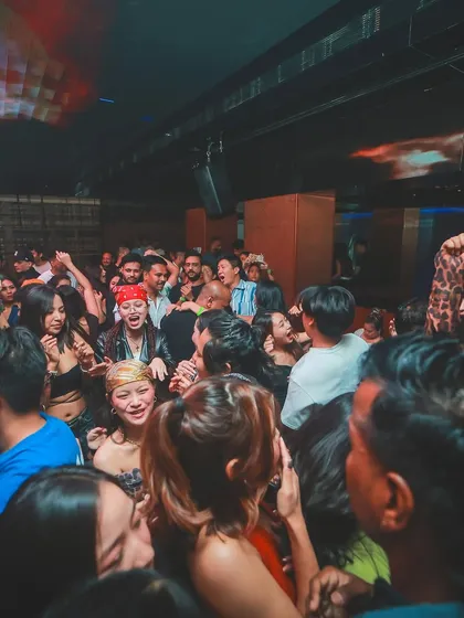 The energy in the club is electric. People dancing, singing, and enjoying the music is what it's all about. This is a typical scene at one of my gigs.