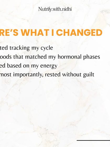 Understanding my 28-day cycle was a game-changer. I started tracking my cycle, eating foods that matched my hormonal phases, training based on my energy, and most importantly, resting without guilt.