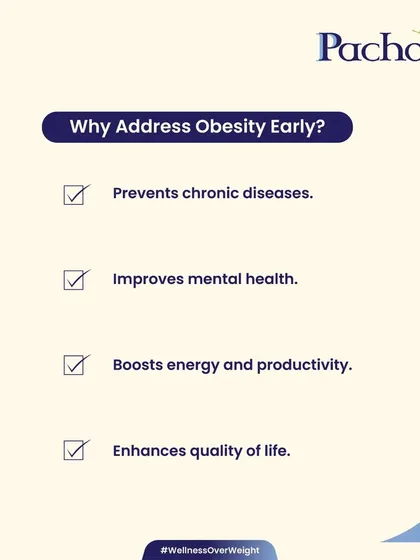 Why address obesity early? It helps prevent chronic diseases, improves mental health, boosts energy, and enhances your overall quality of life. The time to act is now.