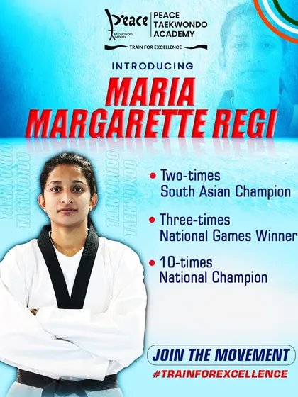 Meet Maria Margerette Regi, a true powerhouse of Indian Taekwondo. As a ten-time National Champion and two-time South Asian Champion, she is an inspiration to every athlete who walks through our doors.