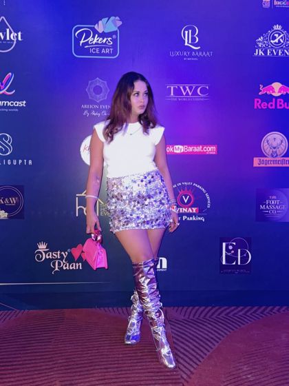 The look for the night. Hosting the Entertainment Premier League is all about high fashion and high energy.