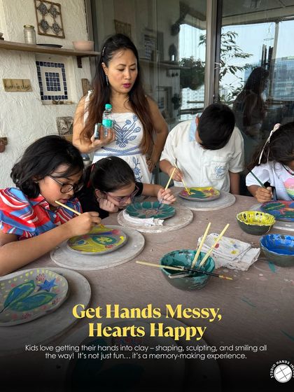 Get hands messy, hearts happy! Kids love getting their hands into clay. It's not just fun, it's a memory-making experience.