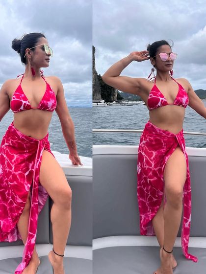 A photo from my 2024 Thailand trip. Enjoying the beach and feeling confident in my body, no matter what phase of training I'm in.