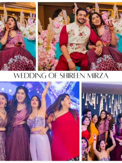 A collage from the wedding of actress Shireen Mirza. We choreographed multiple family performances, creating moments of laughter, tears, and unforgettable memories.