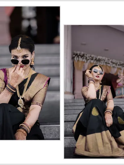 Who says a bride can't have a little fun? This shot combines traditional wedding attire with a modern, cool attitude, showing that I'm all for capturing your true personality on your big day.