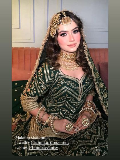 The full look, as shared by the makeup artist. A truly collaborative creation.