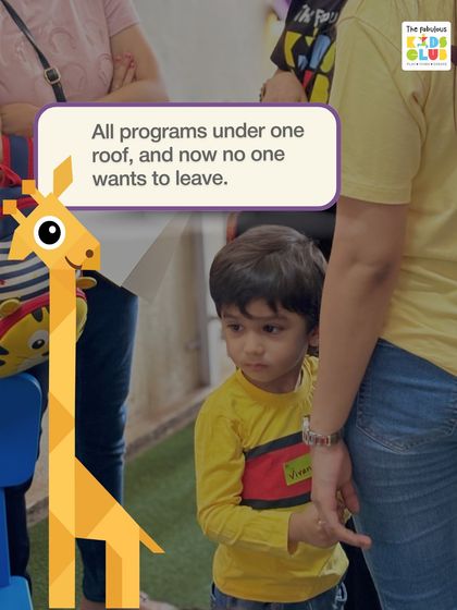 With all our programs under one roof, no one ever wants to leave. Our mascot, Ziggy the giraffe, represents our focus on creative expression.