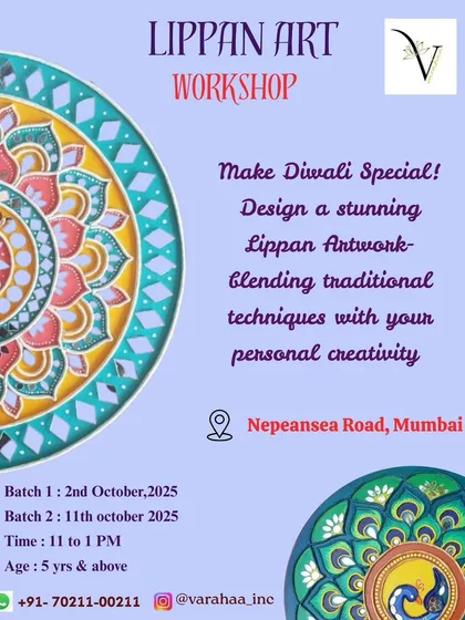 Explore traditional Indian art with my Lippan Art workshop, perfect for a Diwali celebration. Kids learn to blend traditional techniques with their own creativity to design a stunning piece of mud and mirror work.